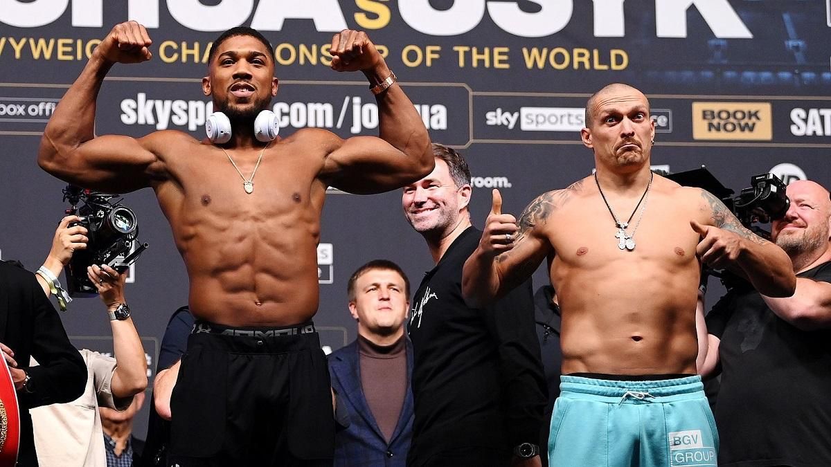 Олександр Усик та Джошуа / Фото Eurosport Олександр Усик та Джошуа / Фото Eurosport