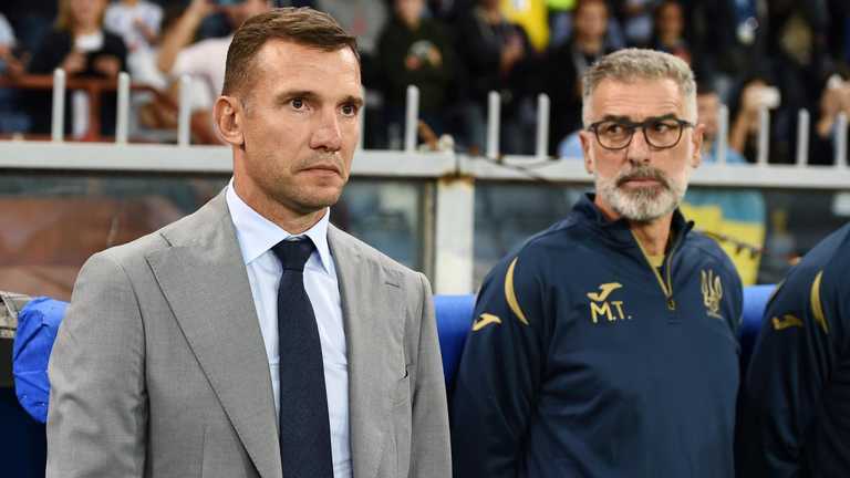 Шевченко і Тассотті / фото УАФ Шевченко і Тассотті / фото УАФ