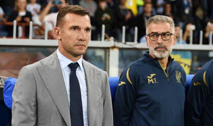 Шевченко и Тассотти / фото УАФ Шевченко и Тассотти / фото УАФ