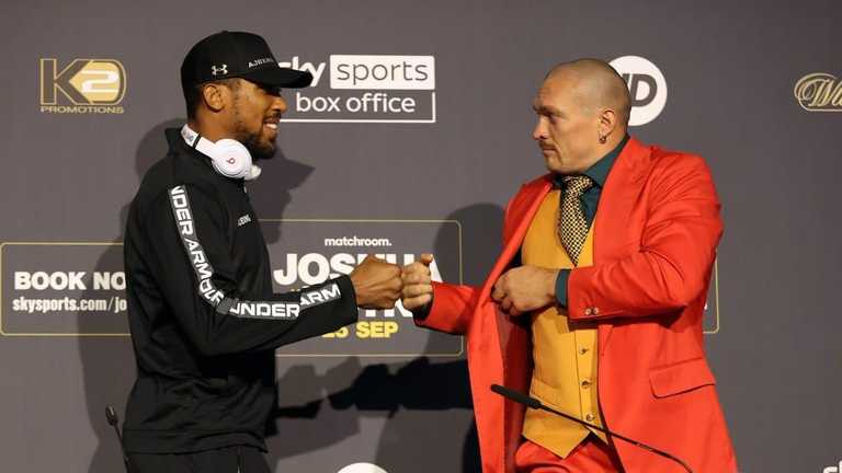 Ентоні Джошуа та Олександр Усик / фото Getty Images Ентоні Джошуа та Олександр Усик / фото Getty Images