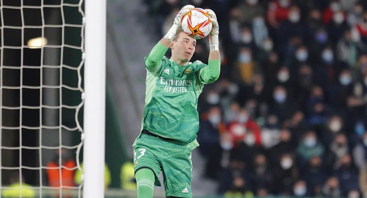 Андрій Лунін рятує ворота / фото Marca