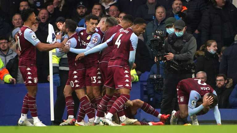 Астон Вилла празднует / фото Sky Sports Астон Вилла празднует / фото Sky Sports