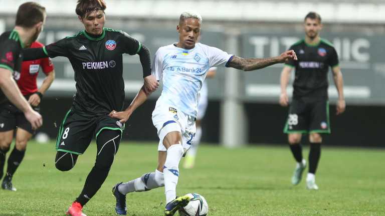 Витинью забил победный гол / фото ФК Динамо Витинью забил победный гол / фото ФК Динамо