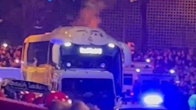 Фаны атаковали автобус Реала / фото Madrid Zone