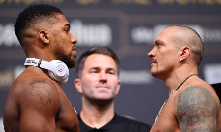 Ентоні Джошуа та Олександр Усик / фото Getty Images Ентоні Джошуа та Олександр Усик / фото Getty Images