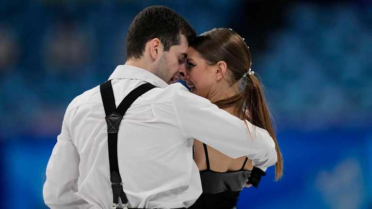 Назарова та Никитин / фото AP