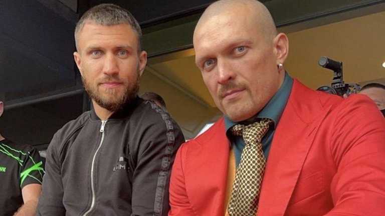 Василь Ломаченко та Олександр Усик / фото Twitter Василь Ломаченко та Олександр Усик / фото Twitter