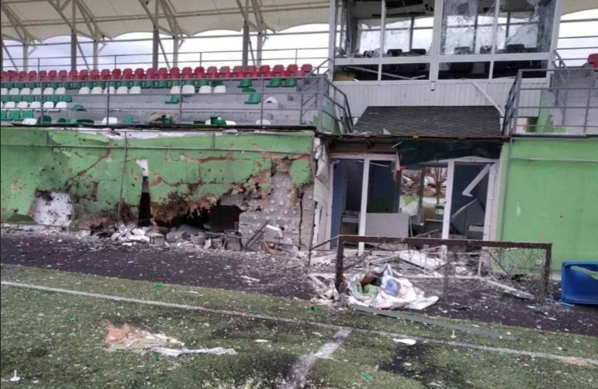 Стадион в Ирпене / фото ITV Стадион в Ирпене / фото ITV