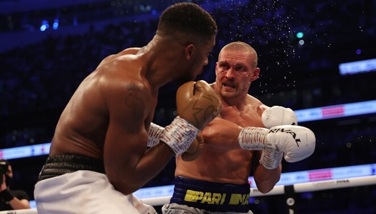 Ентоні Джошуа та Олександр Усик / фото DAZN