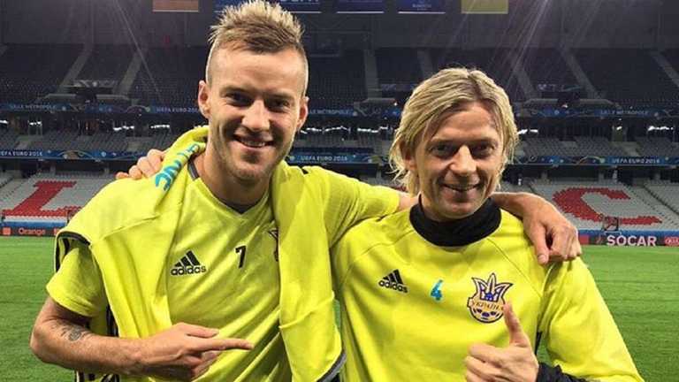 Андрей Ярмоленко и Анатолий Тимощук / Фото из соцсетей Андрей Ярмоленко и Анатолий Тимощук / Фото из соцсетей