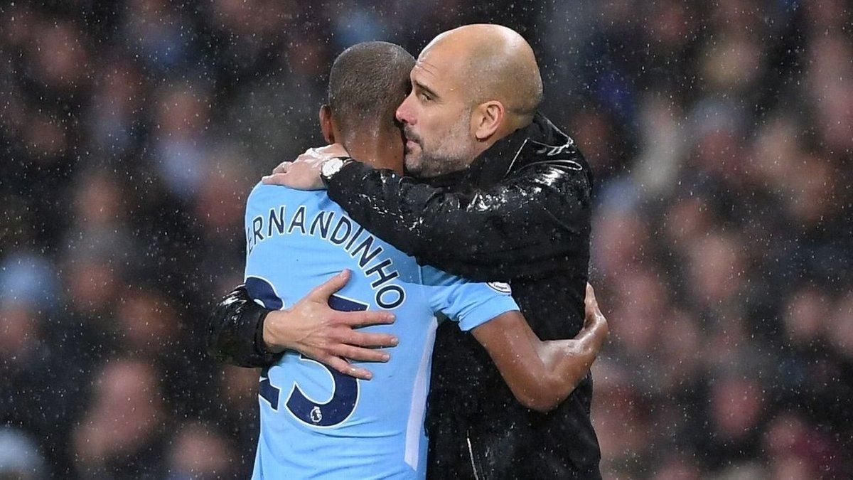 Фернандінью та Гвардіола / Фото Getty Images