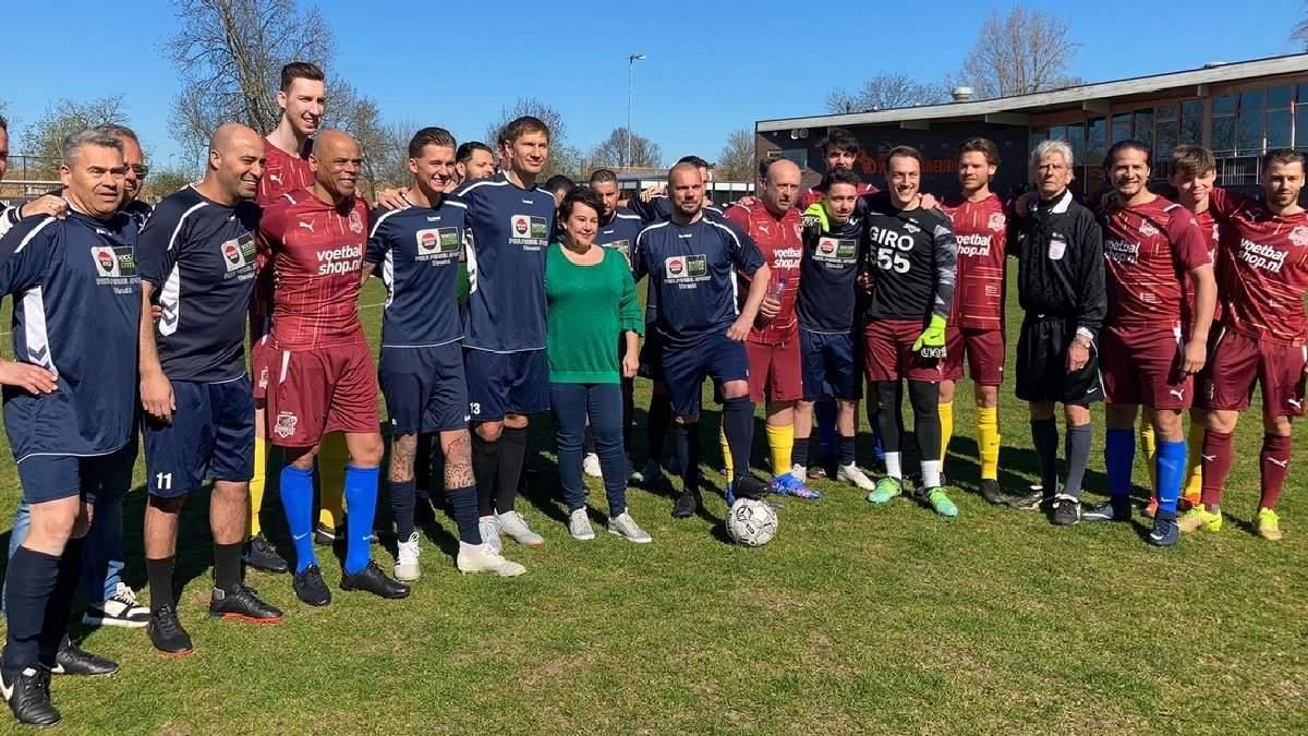 Євген Левченко після товариського матчу в Нідерландах / фото із соцмереж