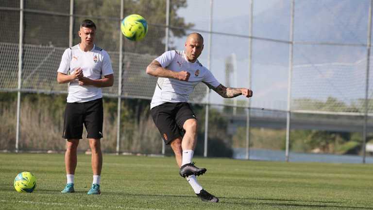 Фото из тренировки Шахтера / Официальный сайт "горняков" Фото из тренировки Шахтера / Официальный сайт "горняков"