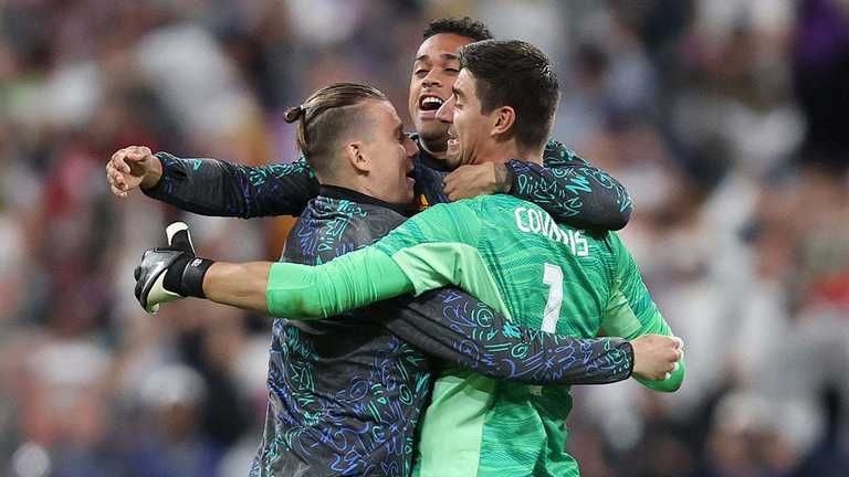 Лунін святкує / фото Getty Images Лунін святкує / фото Getty Images