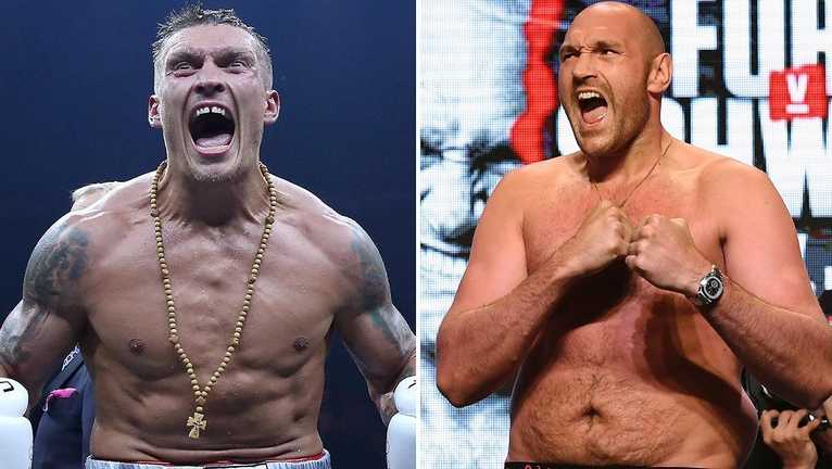 Усик – Ф'юрі / Колаж з відкритих джерел Усик – Ф'юрі / Колаж з відкритих джерел