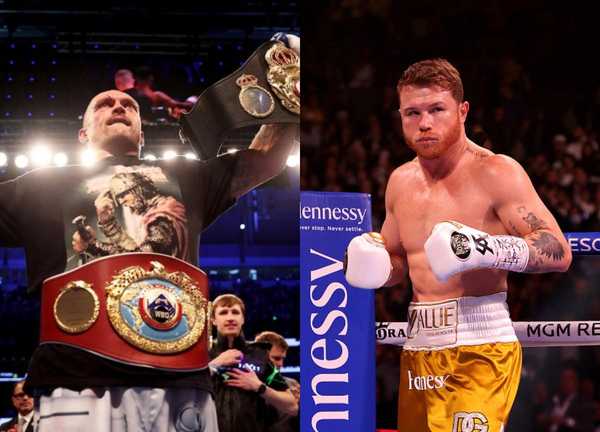 Усик и Альварес / коллаж Спорт 24 Усик и Альварес / коллаж Спорт 24