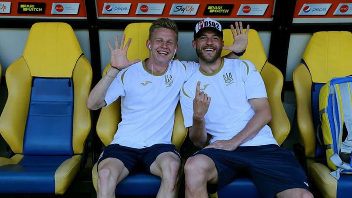 Александр Зинченко и Андрей Ярмоленко / Фото УАФ