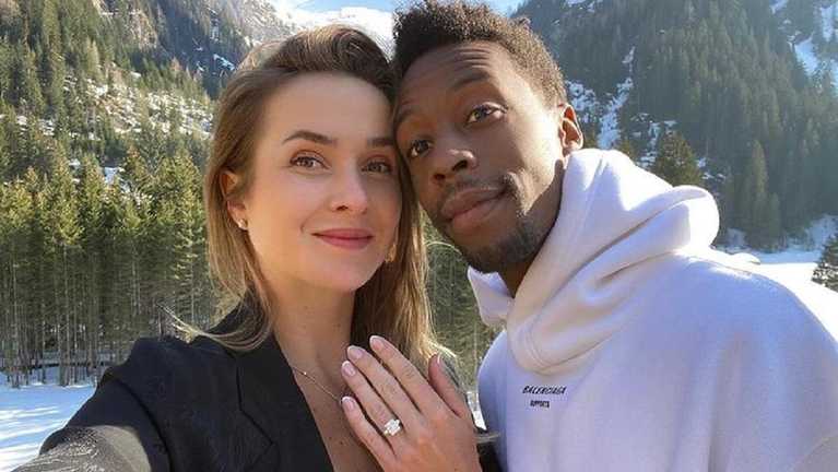 Элина Свитолина и Гаэль Монфис / Фото из соцсетей Элина Свитолина и Гаэль Монфис / Фото из соцсетей