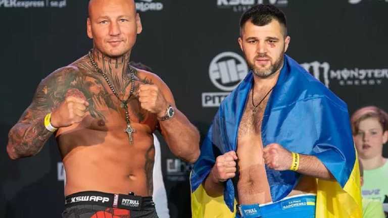 Шпилька и Радченко / Фото KSW Шпилька и Радченко / Фото KSW