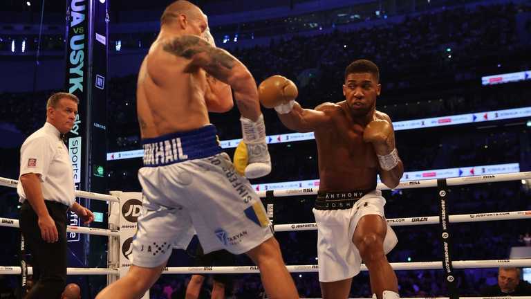 Усик проти Джошуа / фото DAZN Усик проти Джошуа / фото DAZN