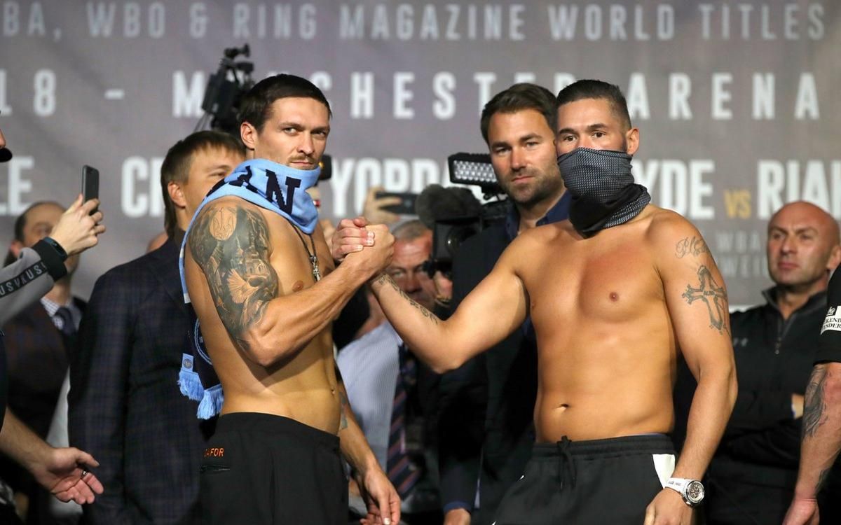 Усик против Белью / фото Matchroom Усик против Белью / фото Matchroom