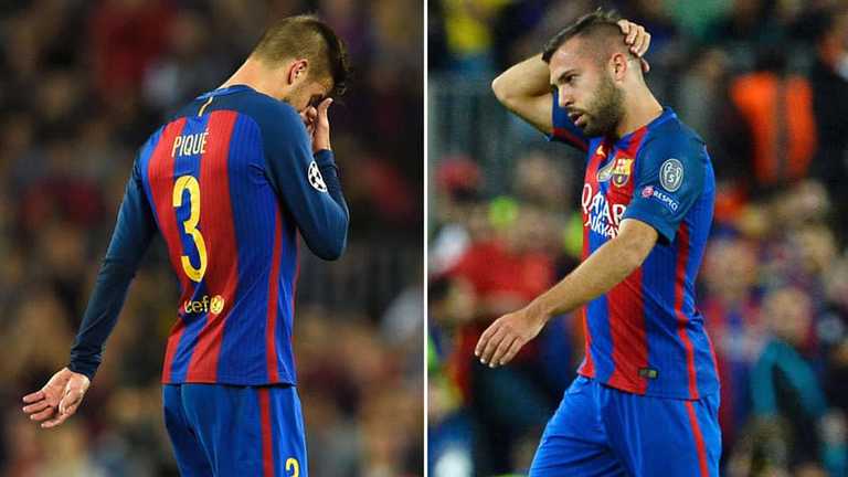 Жерар Пике и Жорди Альба Жерар Пике и Жорди Альба