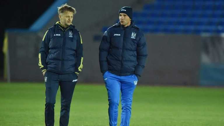 Николай Васильков и Андрей Шевченко / фото УАФ Николай Васильков и Андрей Шевченко / фото УАФ