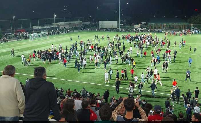 Драка во время матча в Грузии / фото из соцсетей