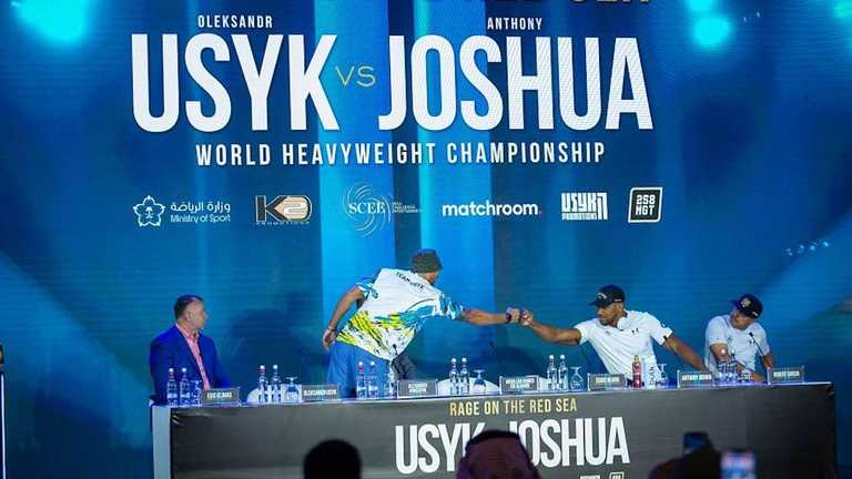 Усик и Джошуа / фото Matchroom Усик и Джошуа / фото Matchroom