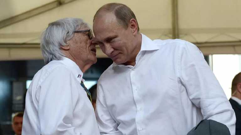 Екклстоун та путін / Фото російські РІА Новини Екклстоун та путін / Фото російські РІА Новини