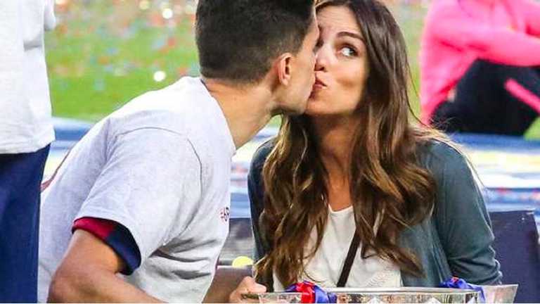 Марк Бартра з Меліссою Хіменес / Фото з соцмереж Марк Бартра з Меліссою Хіменес / Фото з соцмереж