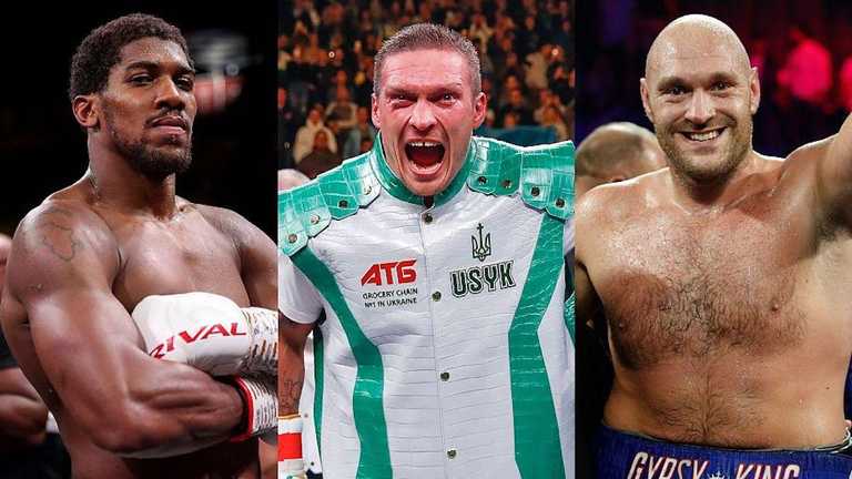 Джошуа, Усик и Фьюри / фотоколлаж Sky Sports Джошуа, Усик и Фьюри / фотоколлаж Sky Sports