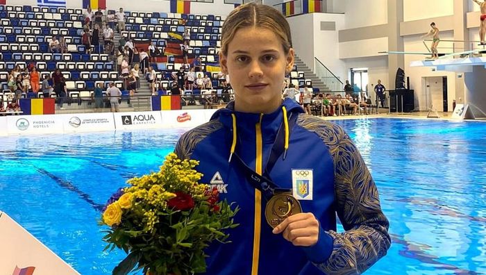 Українська чемпіонка зі стрибків у воду присвятила золоті медалі хрещеному, який загинув на фронті