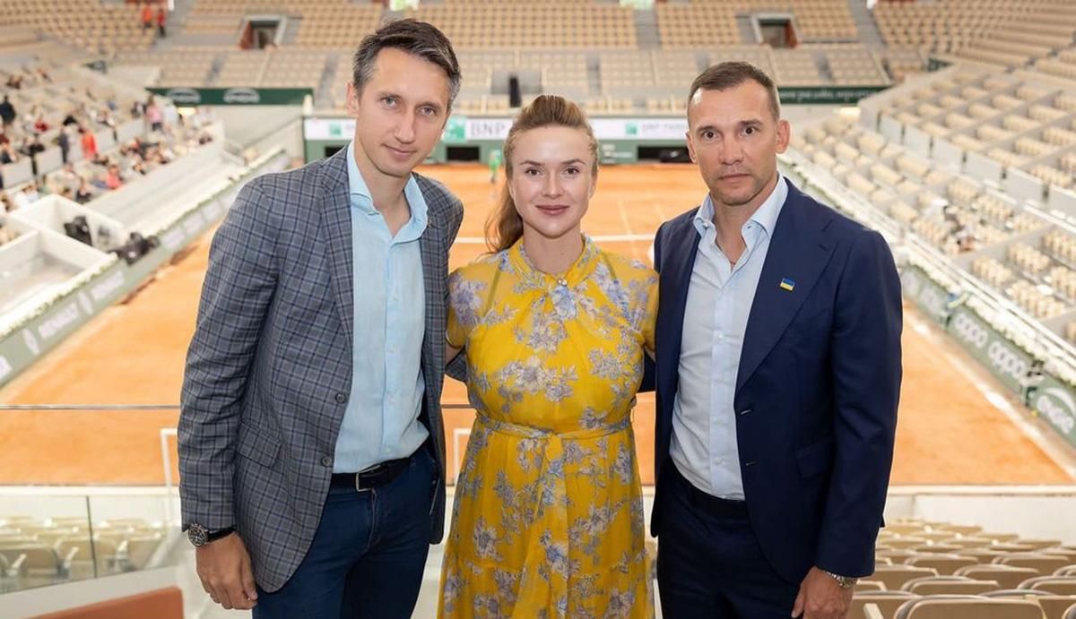 Шевченко, Свитолина и Стаховский / фото из соцсетей