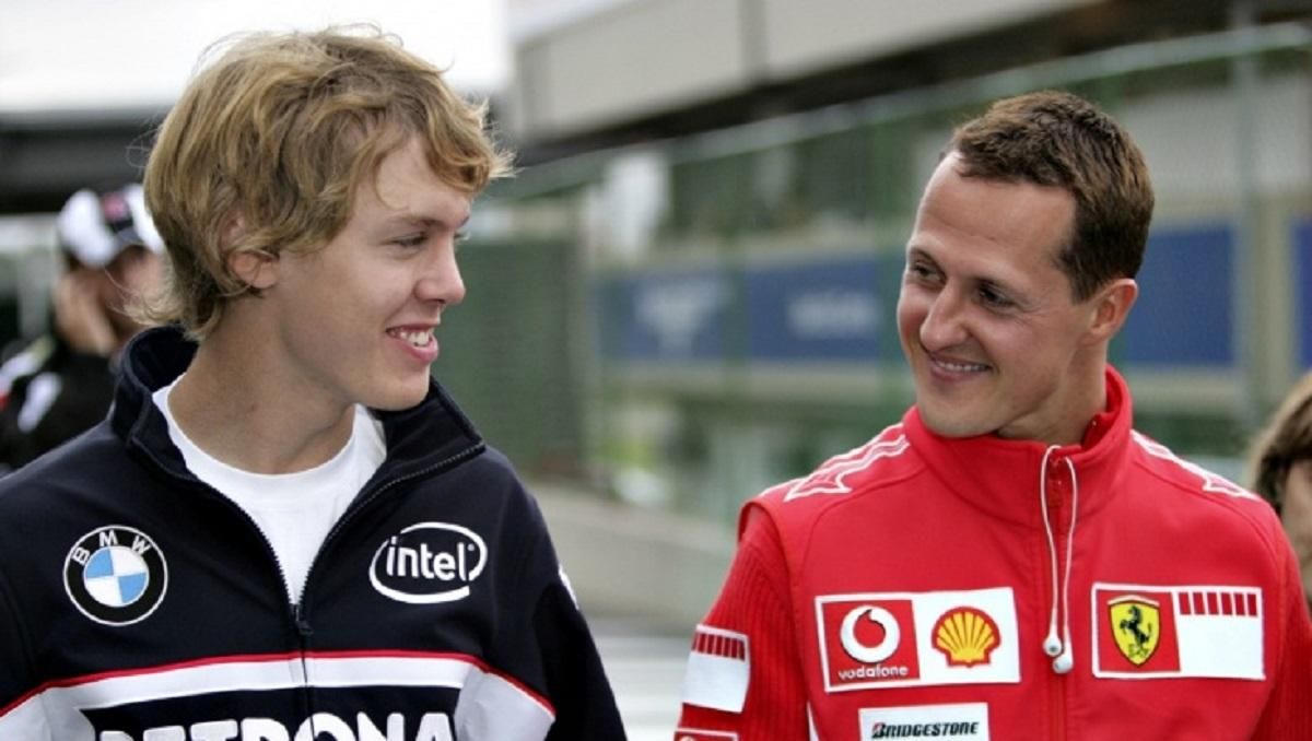 Себастьян Феттель та Міхаель Шумахер / Фото Motorsport Images