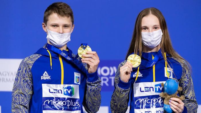 Украинский дуэт впервые в истории выиграл медаль в прыжках с десятиметровой вышки среди смешанных пар