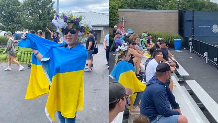 Охранники "терроризировали" американку из-за украинского флага на теннисном турнире, выдумав абсурдную причину