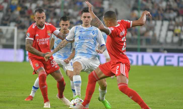 Динамо против Бенфики / фото ФК Динамо Динамо против Бенфики / фото ФК Динамо