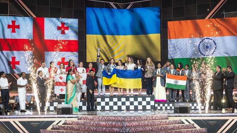 Женская сборная по шахматам выиграла золото Олимпиады / фото ФИДЕ