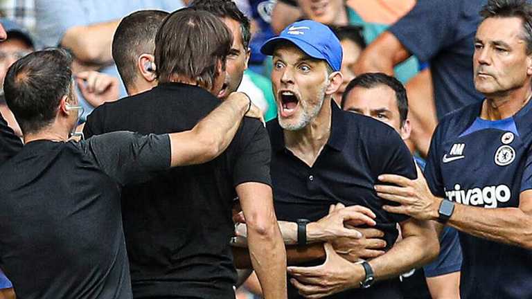 Тухель против Конте / фото AFP Тухель против Конте / фото AFP