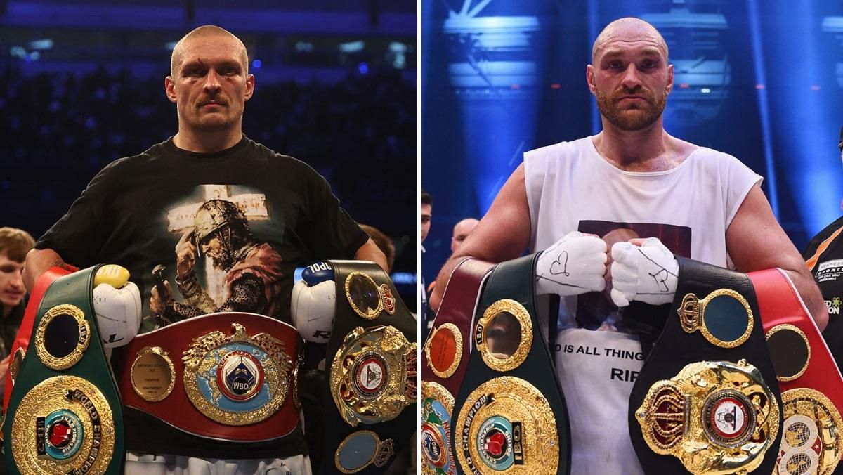 Усик – Ф'юрі / Колаж з відкритих джерел Усик – Ф'юрі / Колаж з відкритих джерел