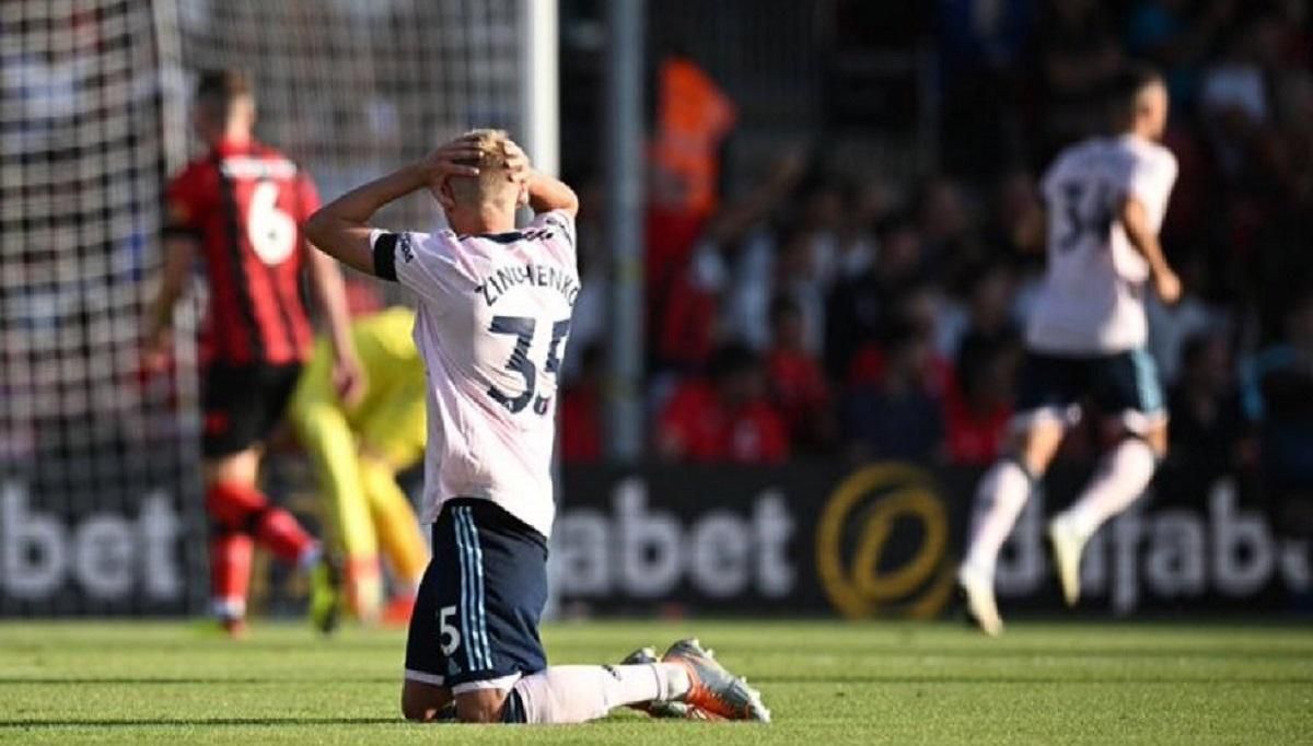 Александр Зинченко в матче с Борнмутом