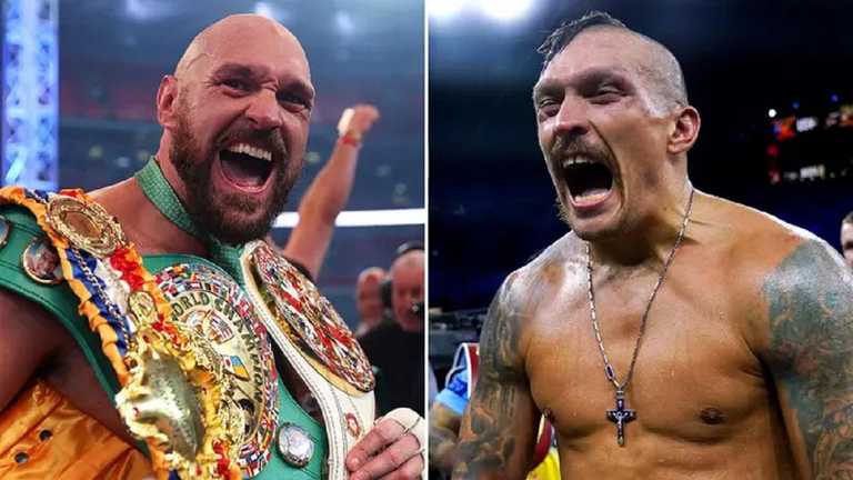 Тайсон Ф'юрі – Олександр Усик / Фото The Guardian Тайсон Ф'юрі – Олександр Усик / Фото The Guardian