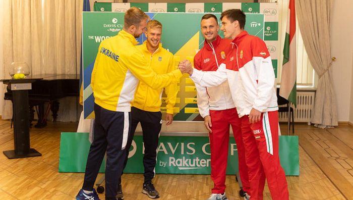 Украина обыграла Венгрию в парном матче Кубка Дэвиса и завоевала первое очко