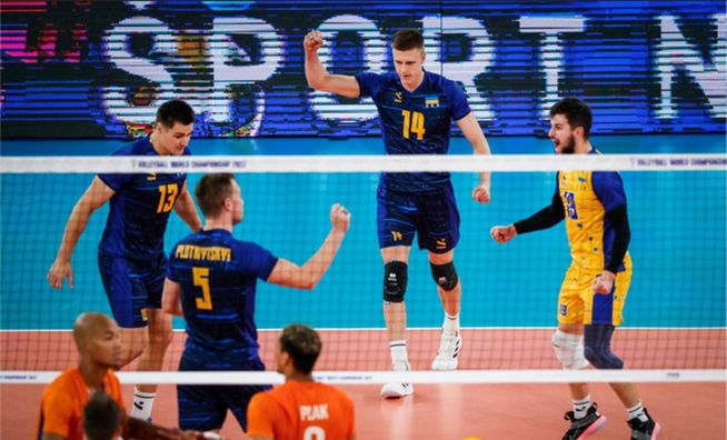 Украина сенсационно разгромила Нидерланды и впервые в истории сыграет в 1/4 финала ЧМ по волейболу