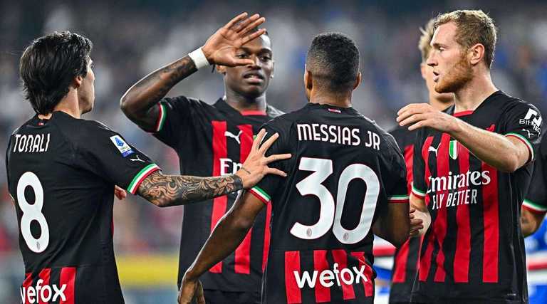 Милан против Сампдории / фото AFP Милан против Сампдории / фото AFP