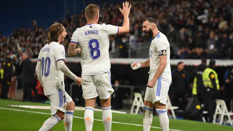 Модріч, Кроос та Бензема / фото ФК Реал Модріч, Кроос та Бензема / фото ФК Реал