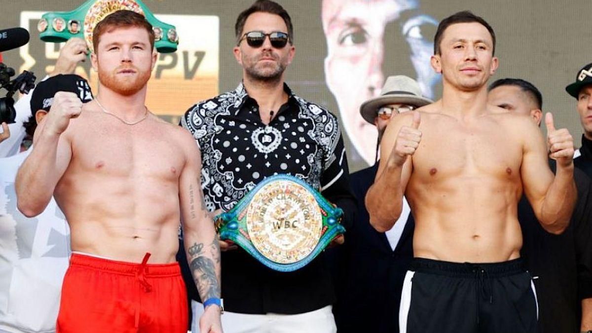 Альварес та Головкін / фото Boxing Scene