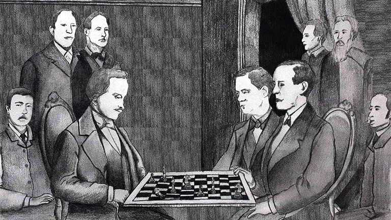 Пол Морфі проти суперників у театрі / The Chess Journal