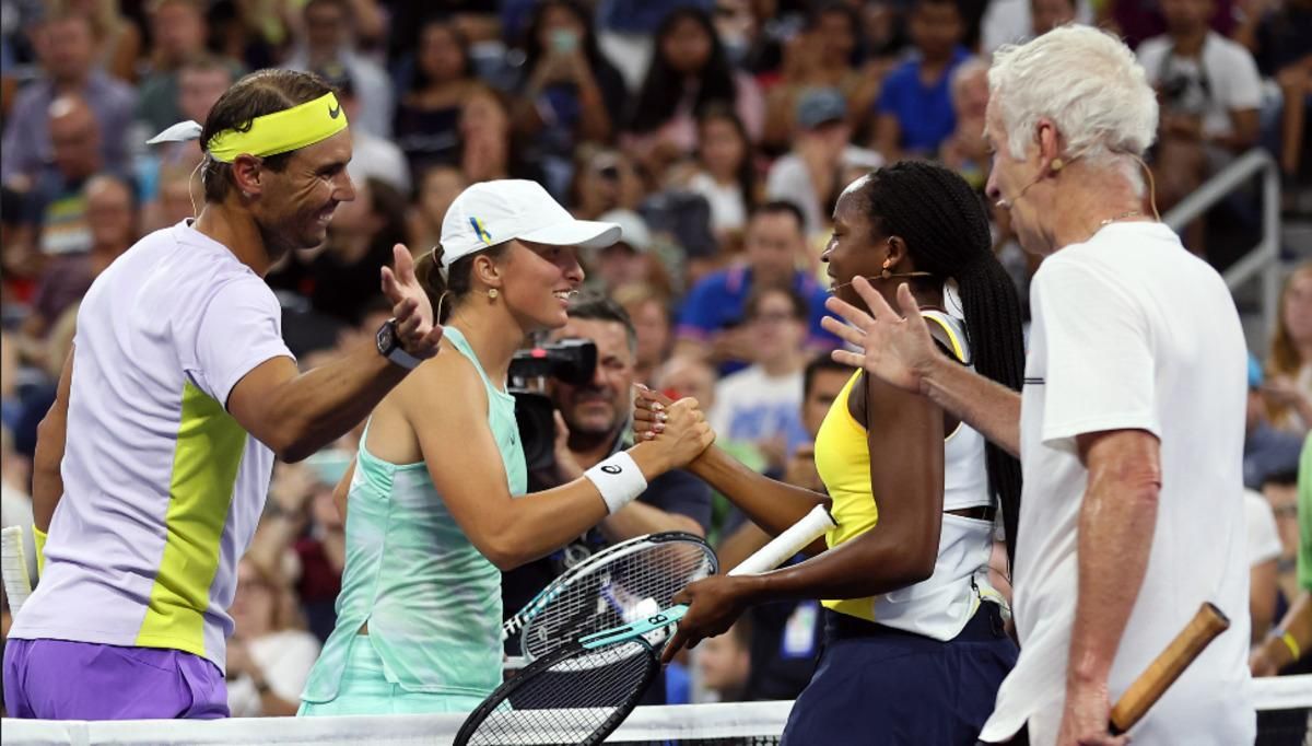 Зіркові тенісисти на благодійному матчі / фото з відкритих джерел